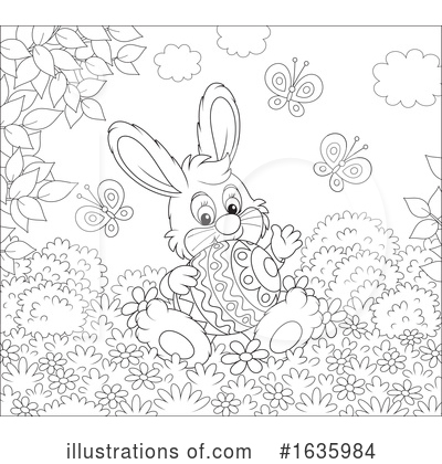 Royalty-Free (RF) Rabbit Clipart Illustration by Alex Bannykh - Stock Sample #1635984