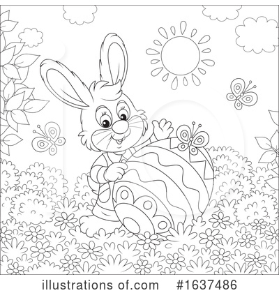 Royalty-Free (RF) Rabbit Clipart Illustration by Alex Bannykh - Stock Sample #1637486