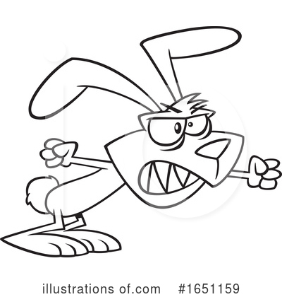 Royalty-Free (RF) Rabbit Clipart Illustration by toonaday - Stock Sample #1651159