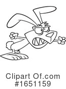 Rabbit Clipart #1651159 by toonaday