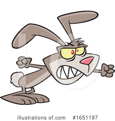 Royalty-Free (RF) Rabbit Clipart Illustration by toonaday - Stock Sample #1651197