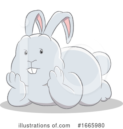 Royalty-Free (RF) Rabbit Clipart Illustration by cidepix - Stock Sample #1665980