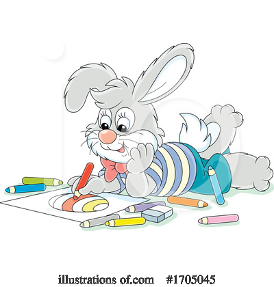 Royalty-Free (RF) Rabbit Clipart Illustration by Alex Bannykh - Stock Sample #1705045