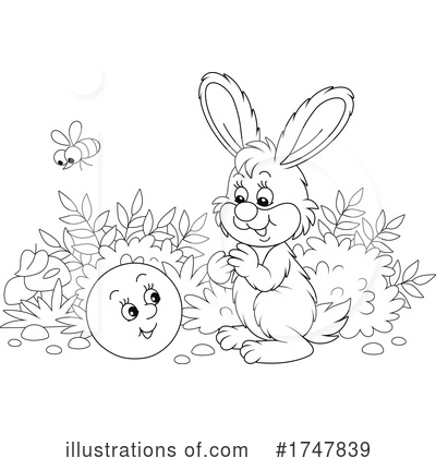Royalty-Free (RF) Rabbit Clipart Illustration by Alex Bannykh - Stock Sample #1747839