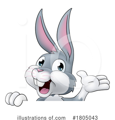 Rabbits Clipart #1805043 by AtStockIllustration