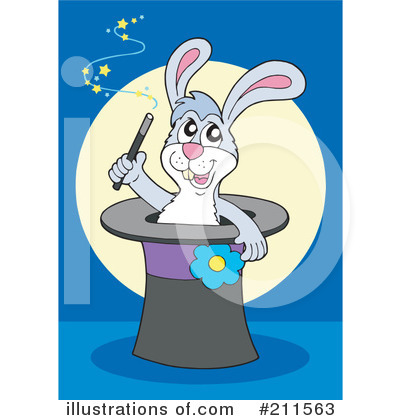 Royalty-Free (RF) Rabbit Clipart Illustration by visekart - Stock Sample #211563