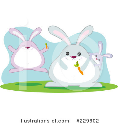 Rabbits Clipart #229602 by Qiun