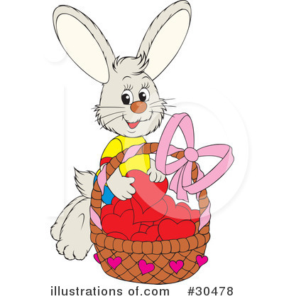 Royalty-Free (RF) Rabbit Clipart Illustration by Alex Bannykh - Stock Sample #30478