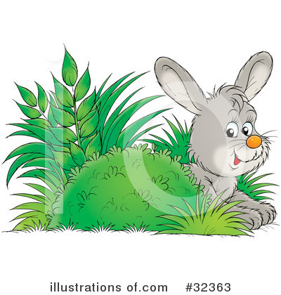 Royalty-Free (RF) Rabbit Clipart Illustration by Alex Bannykh - Stock Sample #32363