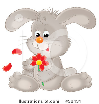 Royalty-Free (RF) Rabbit Clipart Illustration by Alex Bannykh - Stock Sample #32431