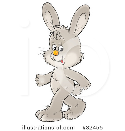 Royalty-Free (RF) Rabbit Clipart Illustration by Alex Bannykh - Stock Sample #32455