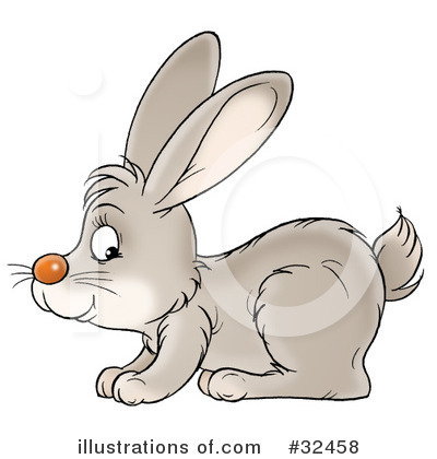 Royalty-Free (RF) Rabbit Clipart Illustration by Alex Bannykh - Stock Sample #32458