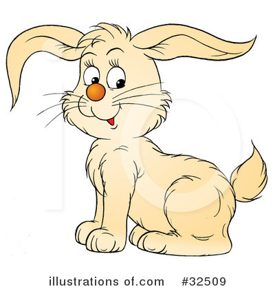 Royalty-Free (RF) Rabbit Clipart Illustration by Alex Bannykh - Stock Sample #32509