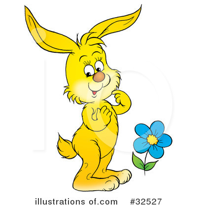 Royalty-Free (RF) Rabbit Clipart Illustration by Alex Bannykh - Stock Sample #32527