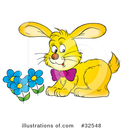 Royalty-Free (RF) Rabbit Clipart Illustration by Alex Bannykh - Stock Sample #32548