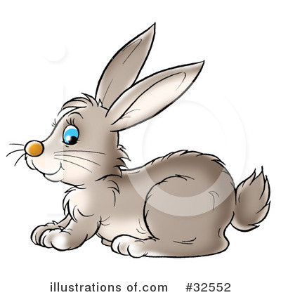 Royalty-Free (RF) Rabbit Clipart Illustration by Alex Bannykh - Stock Sample #32552