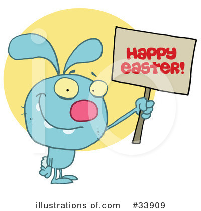 Royalty-Free (RF) Rabbit Clipart Illustration by Hit Toon - Stock Sample #33909