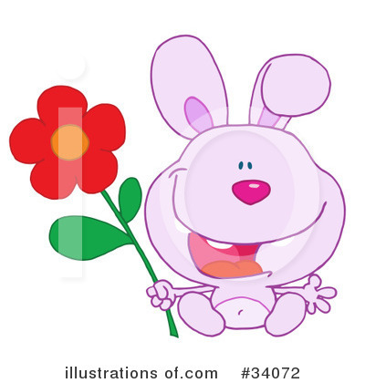 Royalty-Free (RF) Rabbit Clipart Illustration by Hit Toon - Stock Sample #34072