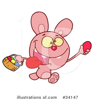 Royalty-Free (RF) Rabbit Clipart Illustration by Hit Toon - Stock Sample #34147