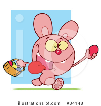 Royalty-Free (RF) Rabbit Clipart Illustration by Hit Toon - Stock Sample #34148