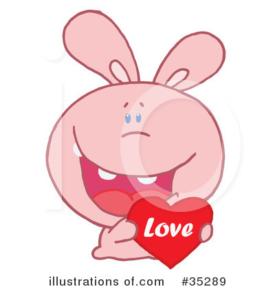 Royalty-Free (RF) Rabbit Clipart Illustration by Hit Toon - Stock Sample #35289