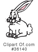 Rabbit Clipart #36140 by Dennis Holmes Designs