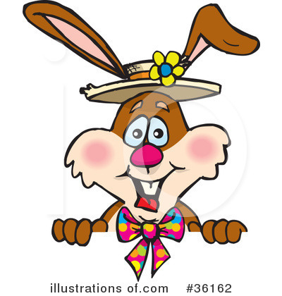 Royalty-Free (RF) Rabbit Clipart Illustration by Dennis Holmes Designs - Stock Sample #36162