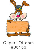 Rabbit Clipart #36163 by Dennis Holmes Designs