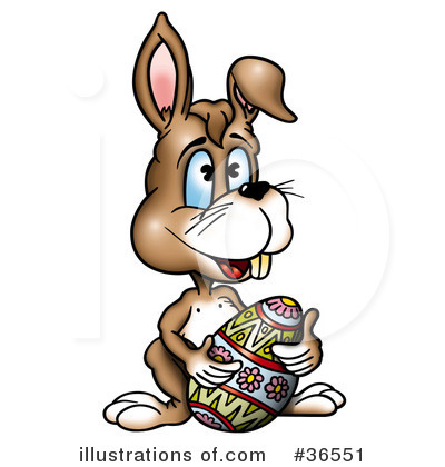 Royalty-Free (RF) Rabbit Clipart Illustration by dero - Stock Sample #36551