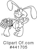 Rabbit Clipart #441705 by toonaday