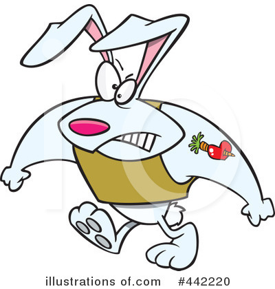 Royalty-Free (RF) Rabbit Clipart Illustration by toonaday - Stock Sample #442220