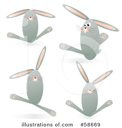 Royalty-Free (RF) Rabbit Clipart Illustration by MilsiArt - Stock Sample #58669