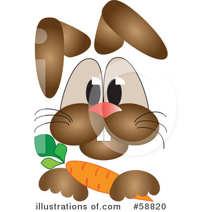 Royalty-Free (RF) Rabbit Clipart Illustration by kaycee - Stock Sample #58820