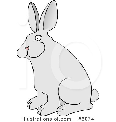Royalty-Free (RF) Rabbit Clipart Illustration by djart - Stock Sample #6074