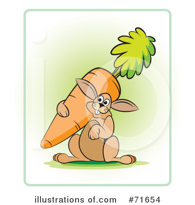 Royalty-Free (RF) Rabbit Clipart Illustration by Lal Perera - Stock Sample #71654