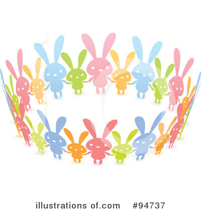 Royalty-Free (RF) Rabbit Clipart Illustration by Qiun - Stock Sample #94737