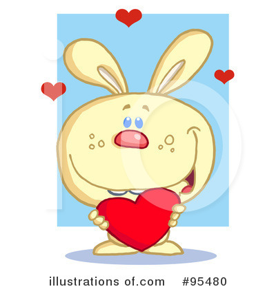 Royalty-Free (RF) Rabbit Clipart Illustration by Hit Toon - Stock Sample #95480