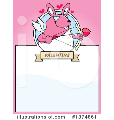 Rabbit Cupid Clipart #1374861 by Cory Thoman