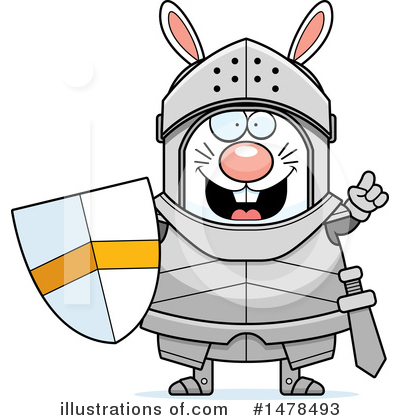 Rabbit Knight Clipart #1478493 by Cory Thoman