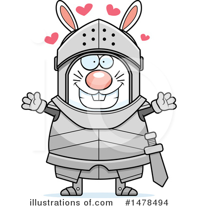 Rabbit Knight Clipart #1478494 by Cory Thoman