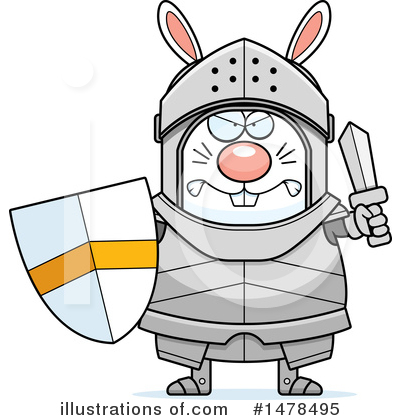 Rabbit Knight Clipart #1478495 by Cory Thoman