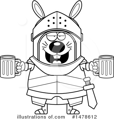 Rabbit Knight Clipart #1478612 by Cory Thoman
