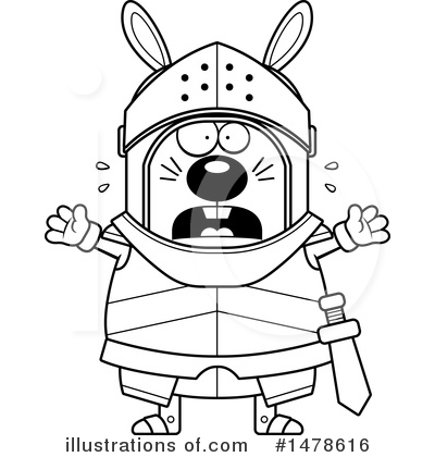 Rabbit Knight Clipart #1478616 by Cory Thoman