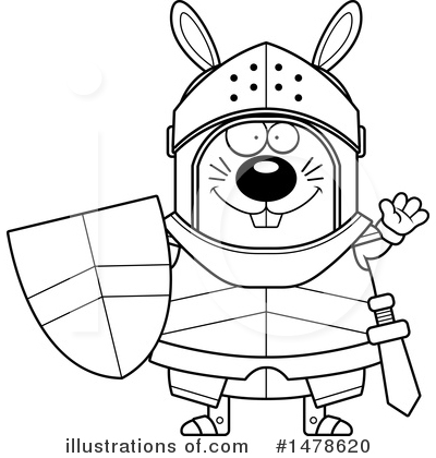 Royalty-Free (RF) Rabbit Knight Clipart Illustration by Cory Thoman - Stock Sample #1478620