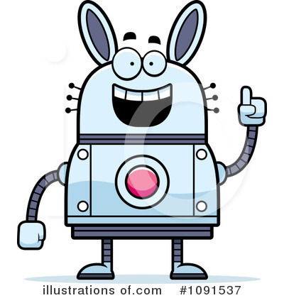 Royalty-Free (RF) Rabbit Robot Clipart Illustration by Cory Thoman - Stock Sample #1091537
