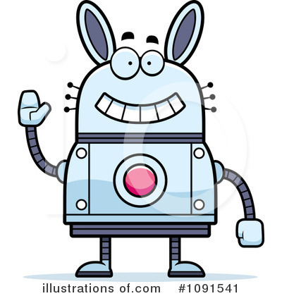 Royalty-Free (RF) Rabbit Robot Clipart Illustration by Cory Thoman - Stock Sample #1091541