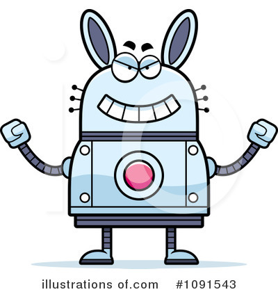 Rabbit Robot Clipart #1091543 by Cory Thoman