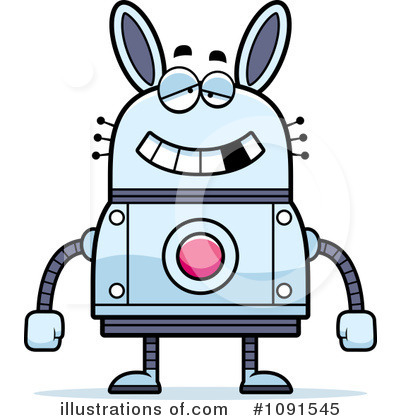 Royalty-Free (RF) Rabbit Robot Clipart Illustration by Cory Thoman - Stock Sample #1091545