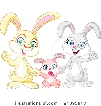 Rabbits Clipart #1095918 by yayayoyo