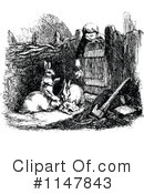 Rabbits Clipart #1147843 by Prawny Vintage